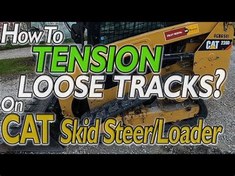 how to tighten tracks on cat skid steer|2 Easy Steps to Check and Adjust Trac.